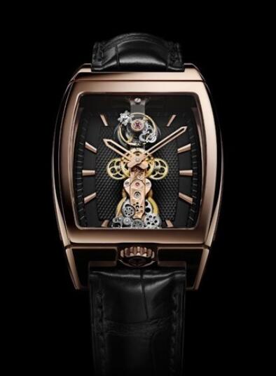 Corum Golden Bridge Tourbillon avec pont saphir Replica watch 213.150.55/0002 GK12